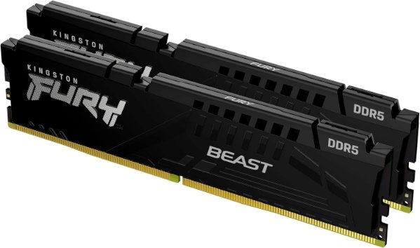 זכרון לנייח Kingston FURY Beast 32GB 2x16GB 5600Mhz DDR5 CL36 AMD