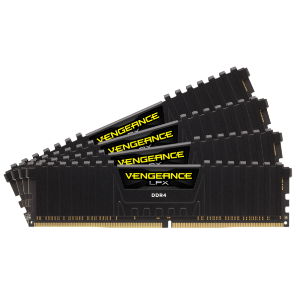 זכרון לנייח Corsair VENGEANCE LPX 64GB 4X16 3200Mhz C16 INTEL XMP