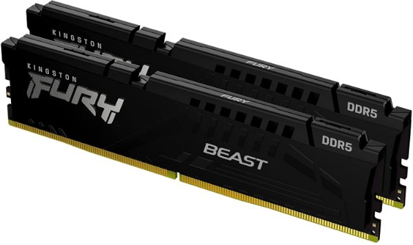 זכרון לנייח Kingston Fury Beast 32GB 2x16GB 5600MHz DDR5 CL40