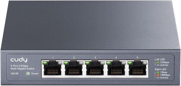מתג Cudy 5 Port 2.5GB Unmanged Switch