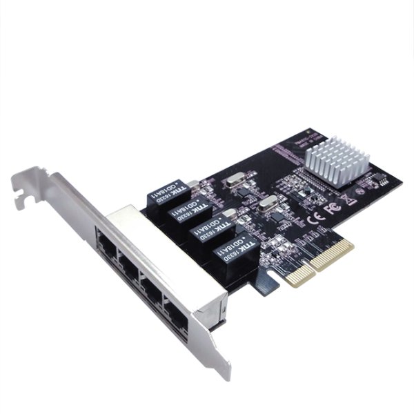 כ. רשת  ST Lab N-451 PCIe 4-Port Gigabit Net Controller PCIEX4