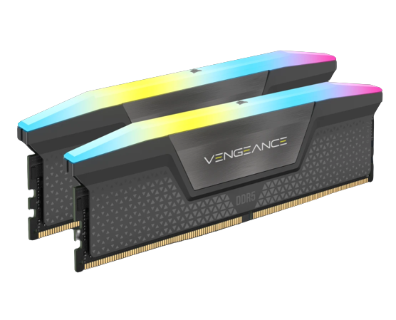 זכרון לנייח Corsair Vengeance RGB 64GB 2X32 DDR5 5600Mhz c40 EXPO