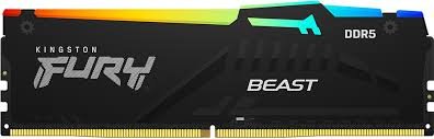 ז.לנייח KINGSTON FURY BEAST RGB 16GB DDR5 6000MHZ CL30 EXPO XMP
